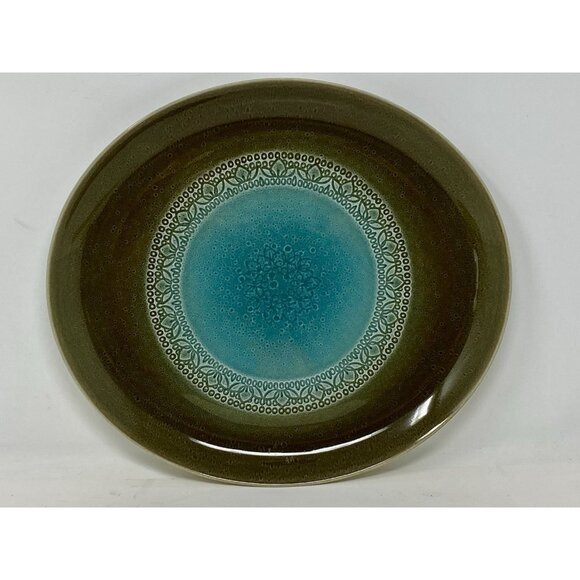 Vintage Syracuse China Carefree Calypso Trinidad Oval Serving Platter MCM - Picture 1 of 10